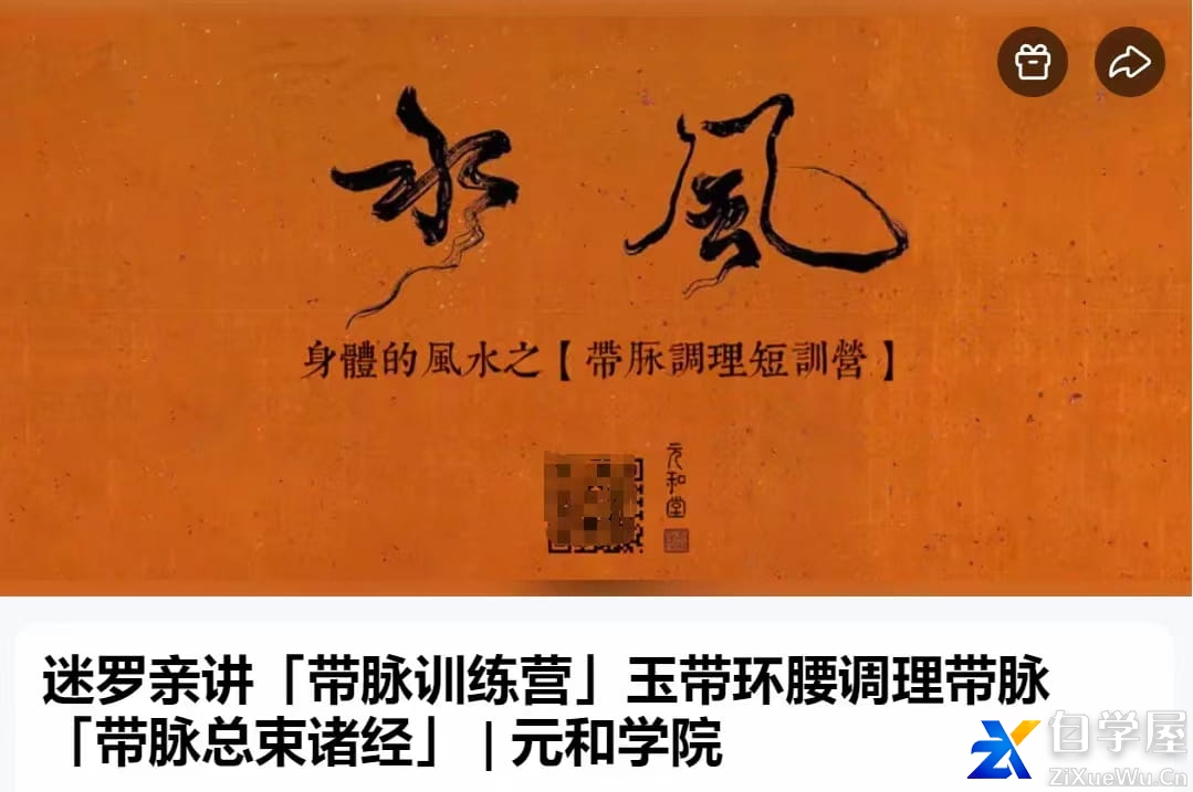 迷罗亲讲「带脉‮练训‬营」玉带环腰‮理调‬带脉「带脉总束诸经」.jpg
